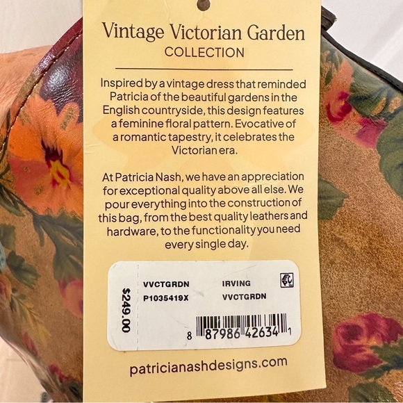 Patricia Nash Bucket Bag Vintage Leather Floral with Matching Wallet NWT - Picture 12 of 17